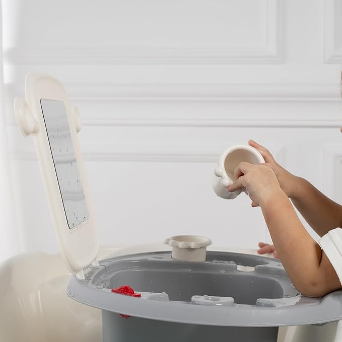 OKBABY Space Children's Wash Basin Helps Your Child Experience Hygiene with Fun - Dimensions 39 x 13 x 40 cm - Light Blue