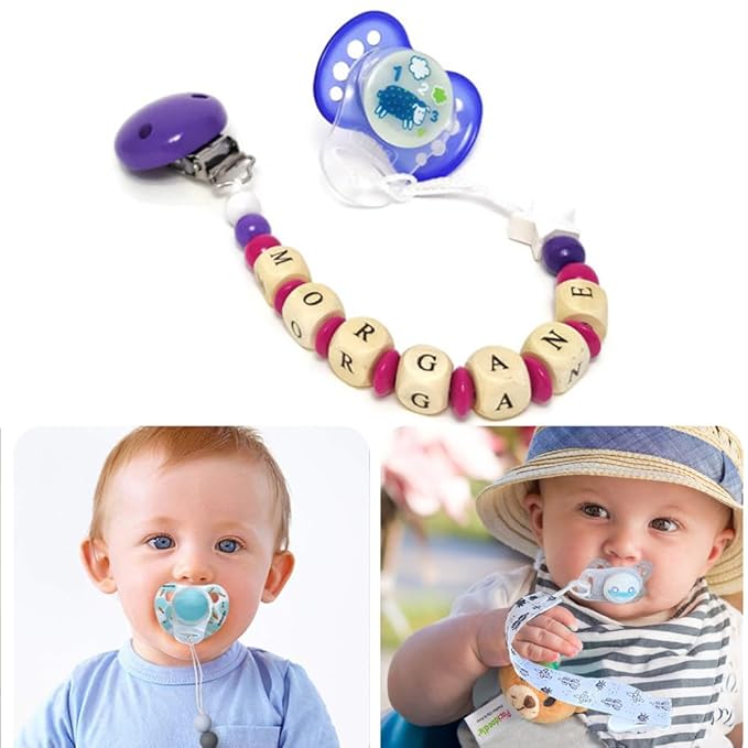 4Pcs Pacifier Adapter Rings Silicone Rings for Pacifier Clip Button Soother Dummy Pacifiers Holder Newborn Gift Safe for Baby (Girl's Color)