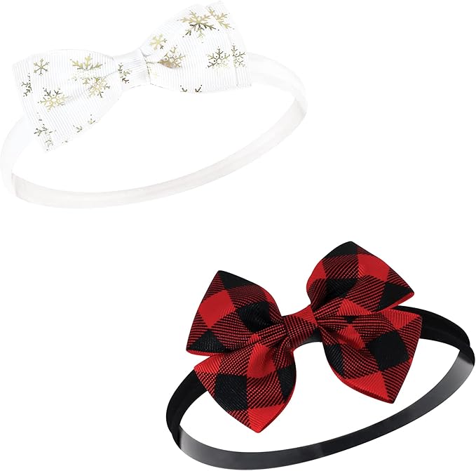 Hudson Baby Cotton and Synthetic Headbands, Size 0-24 Months