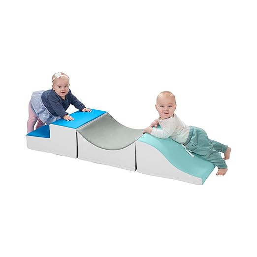 ECR4Kids SoftZone Traversing Trio Climber, Beginner Playset, Contemporary, 3-Piece