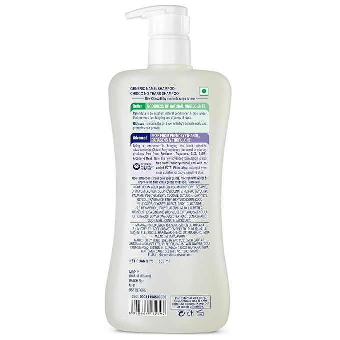 Chicco 500ml No-Tears Shampoo