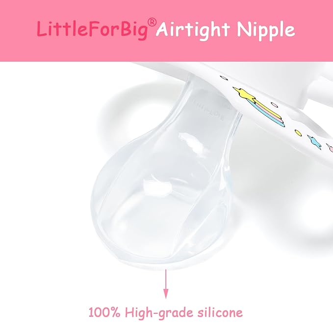 LittleForBig Bigshield Generation-II Adult Sized Printed Pacifier My Little Baby Pattern White
