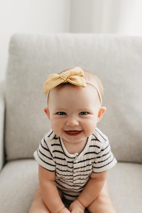 Copper Pearl Classic Baby Bow Marigold