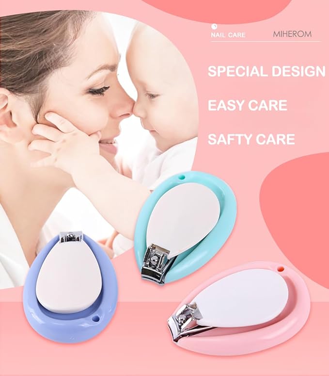 Steady Grip Baby Nail Clippers,Toddler Nail Clippers,Beetle Shape