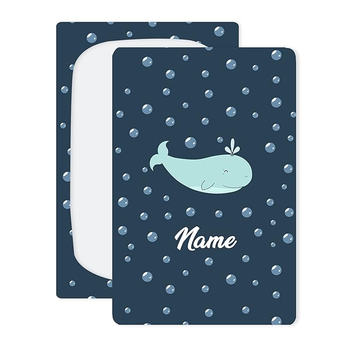 Personalized Baby Name Car Seat Cover for Boys, Customized Cartoon Whale Stroller Canopy, Multiuse Nursing Covers, Ocean Theme Infant Carrier Cover, Breastfeeding Scarf, Gift for Newborn Boy Girl