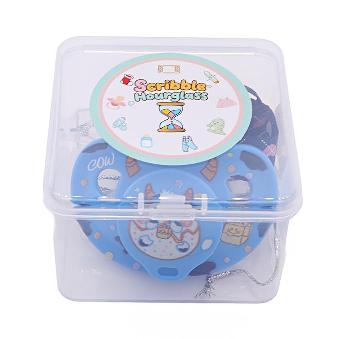Adult Pacifier for Anxiety: Cute Paci Large Shield for Sleep - Handle Binky with Pacifier Holder Clips