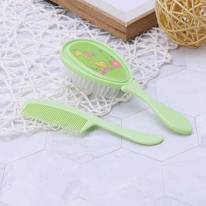Newborn Baby Hairbrush Soft Baby Comb For Head Scalp Massager Tool Set Portable Hair Brush Infant Comb Baby Care