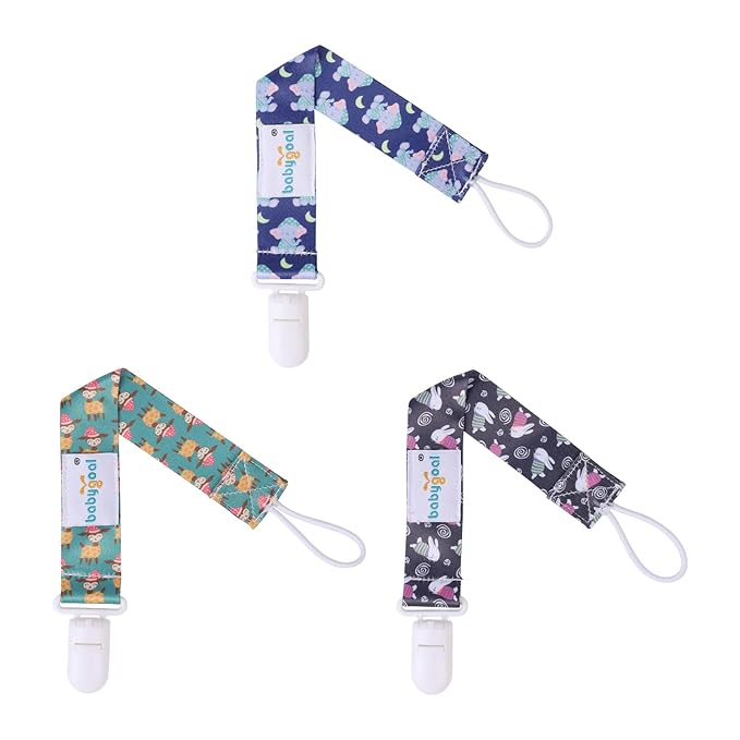babygoal Pacifier Clips, 6 Pack Pacifier Holder Fits for Most Baby Pacifiers and Binkies