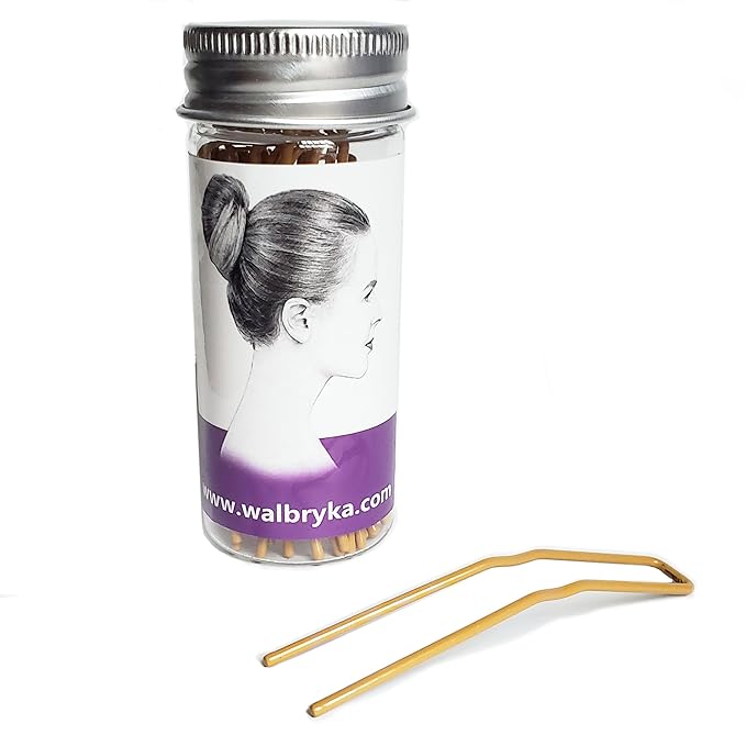 Hairpins for Bun ROCST Bobby Pins Clips for Ballet Woman girl Hairdressing salon (2 inch, Brown12pcs) (Blonde, 2 inch (Pack of 24))