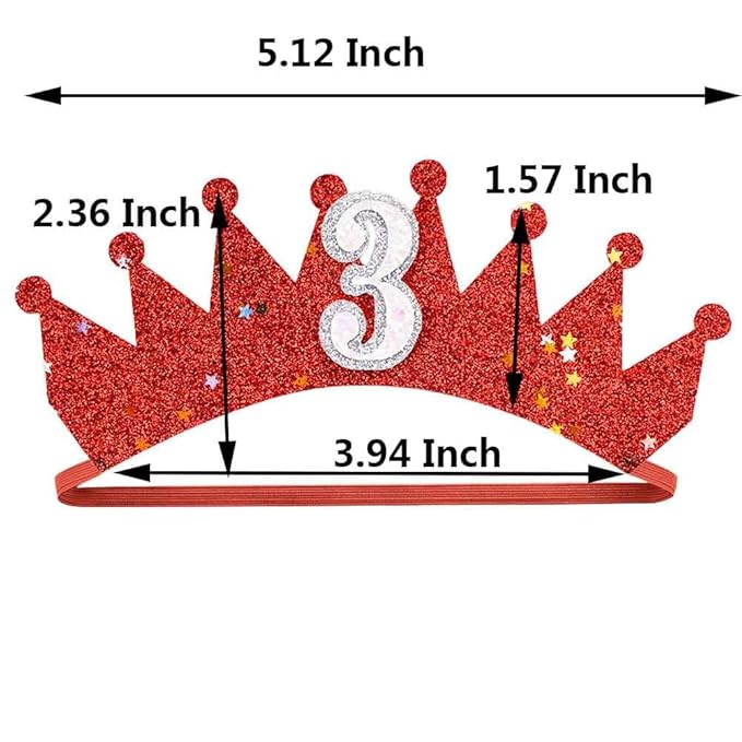 BBTDIN Baby Birthday Hair Clips Pin Birthday Girls Hairclips Cake Crown Girls Hairpin JBC34 (Violet Crown-2)