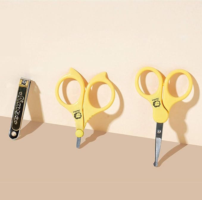 Simba Gold-Plated Carbon Steel Baby Nail Clipper with Built-in Nail File