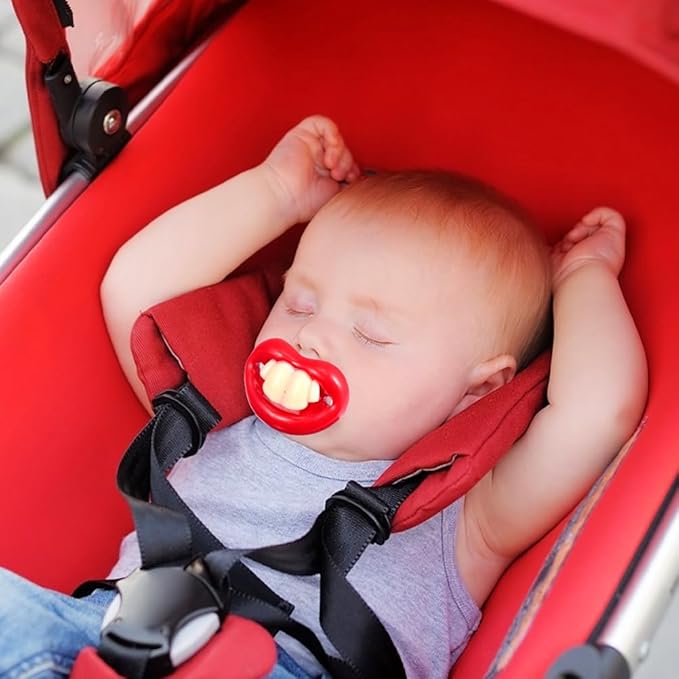 LUOZZY 8pcs Funny Baby Pacifiers Silicone Newborn Baby Teeth Pacifiers Cute Baby Pacifier Soft Newborn Soothing Teething Toy