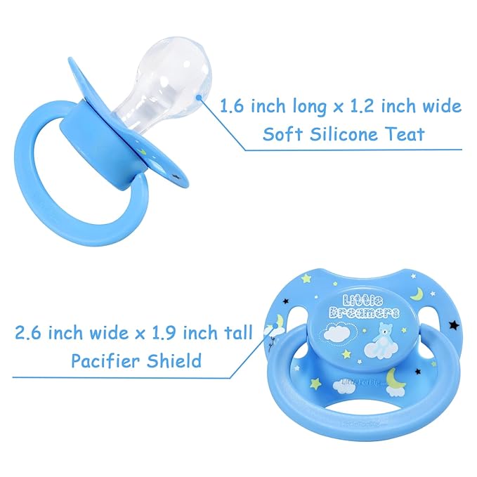 LittleForBig Bigshield Generation-II Adult Sized Pacifier Little Dreamers Pattern