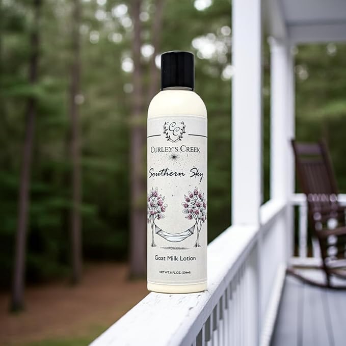 Curley's Creek Southern Sky | Goat Milk Lotion | Handmade Natural Skincare | Twilight Woods & Musk