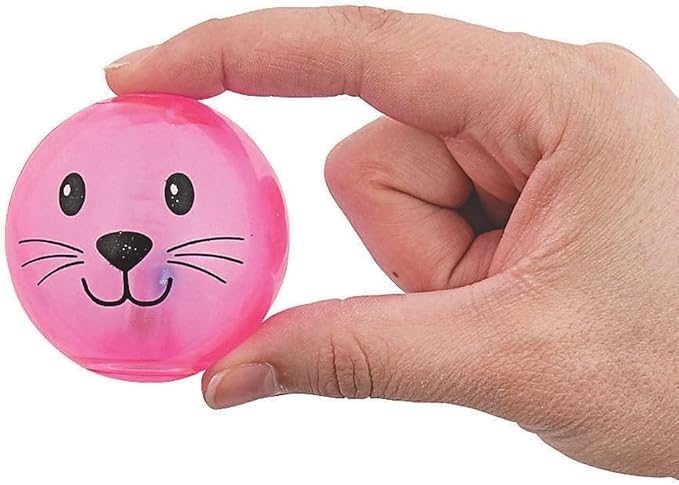 Fun Express Easter Light UP Bounce Ball - Toys - 12 Pieces