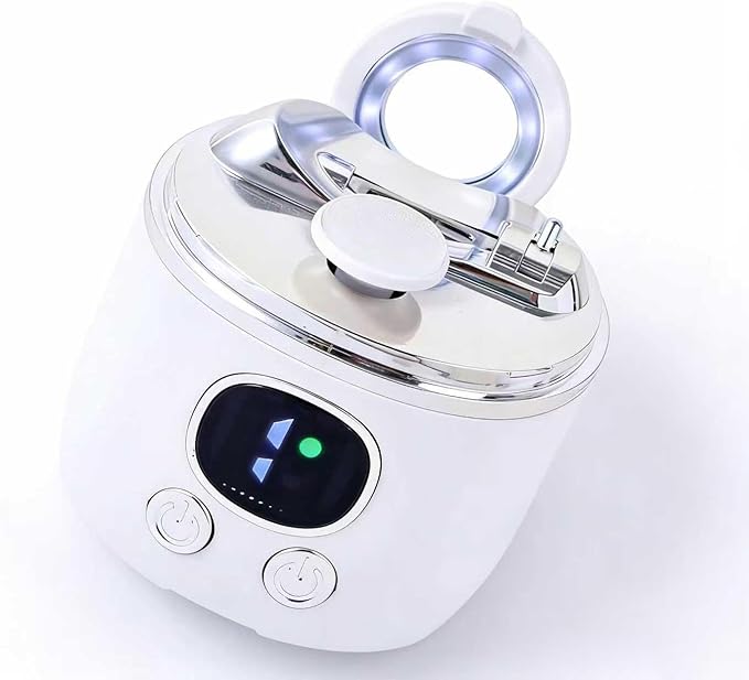 Electric Nail Clipper with LED Light, Quiet 2-Speed Automatic Nail Trimmer and File, Storage Box Included