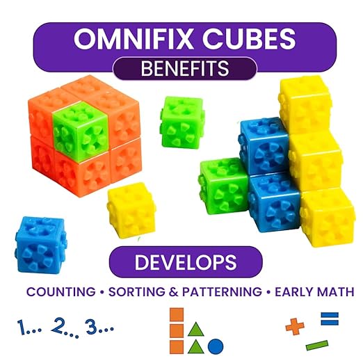Didax 2-4090 Omnifix Cube Set (Pack of 300), 17 x 11 x 6.38 inches (1481324)