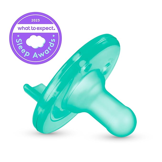 Philips AVENT Soothie Snuggle Pacifier Holder with Detachable Pacifier, 0m+, Monkey, SCF347/02