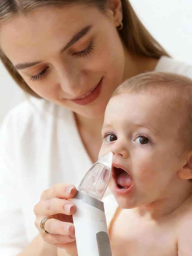 Nasal Aspirator Replacement Tips Compatible with GROWNSY, X-Bosak, Watolt, LittleTora, HEYVALUE Electric Nose Sucker, BPA-Free Reusable Soft Silicone Parts for Infant Toddler, 6pcs