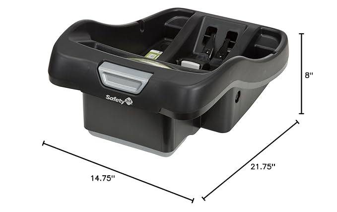 Safety 1st Adjustable OnBoard Infant Car Seat Base for OnBoard 35, OnBoard 35 Air, OnBoard 35 Air+, and OnBoard 35 Air 360 Infant Car Seats, Black
