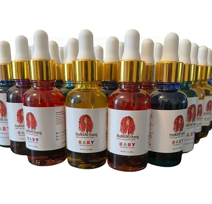 Baby Hair Growth Oil - Organic Newborn Oil with Coconut, Olive, Castor, and Tea Tree Oils
