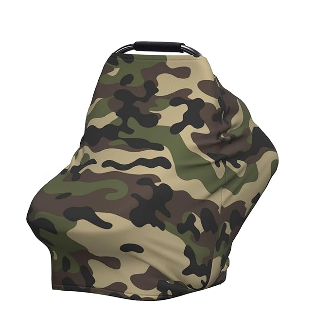 Camo Baby Car Seat Covers Multi-use Carseat Canopy for Boys and Girls Stretchy Infant Carseat Cover Shower Gifts