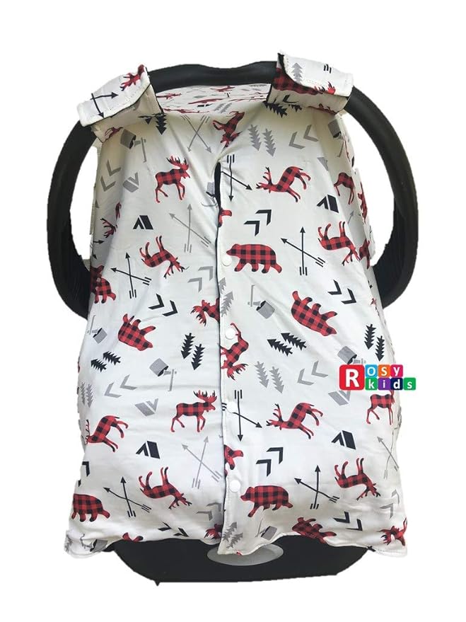 Rosy Kids Infant Carseat Canopy Wind Proof Baby Car Seat Sunshade, Fits Any Model, Color 25OR01