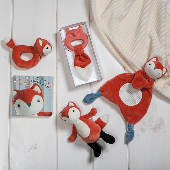 Mary Meyer Teething Toys Leika Silicone Baby Teether for Babies 0-12 Months, 9-Inches, Little Fox