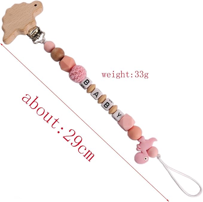Personalized Pacifier Clip Customized Pacifier Clip with Custom Name Custom Pacifier Clip Holder with Name