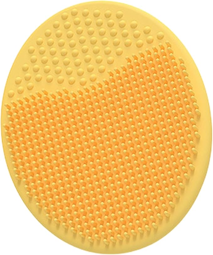 Generic Baby Scalp Brush - Silicone Hair Scrubber & Scalp Massager Comb for Newborns & Babies - Cradle Cap Bath Brush, Yellow