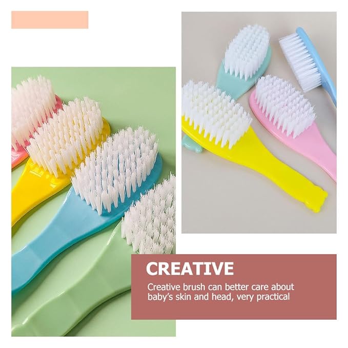 VICASKY 10pcs Small Hair Brush Plastic Baby Brush Professional Infant Brush Shampoo Brush Toddler Hair Brush Infant Comb Baby Hair Comb Convenient Baby Brush Pp Household Newborn Tool