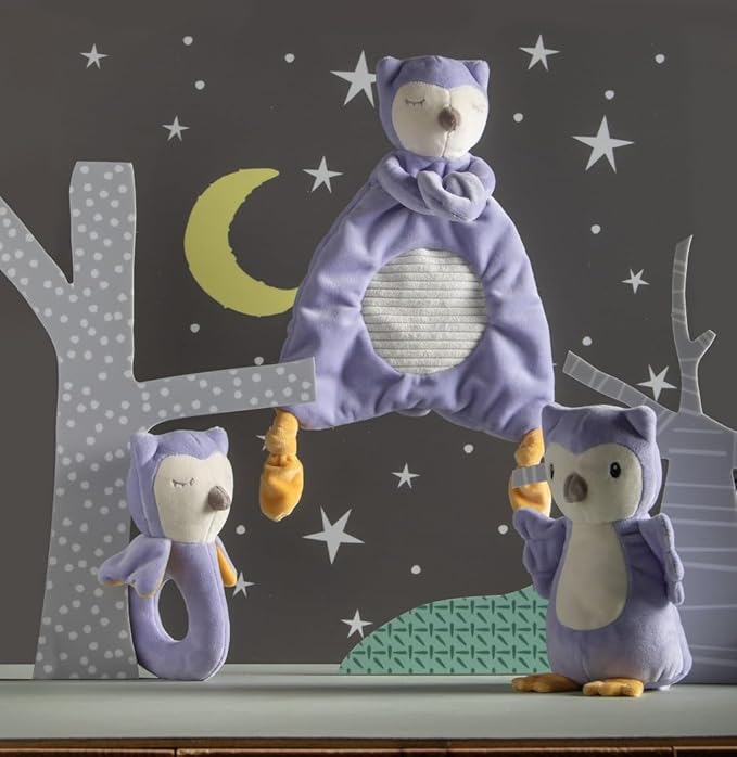Mary Meyer Baby Rattle Leika Infant Soft Toys, 6-Inches, Little Owl