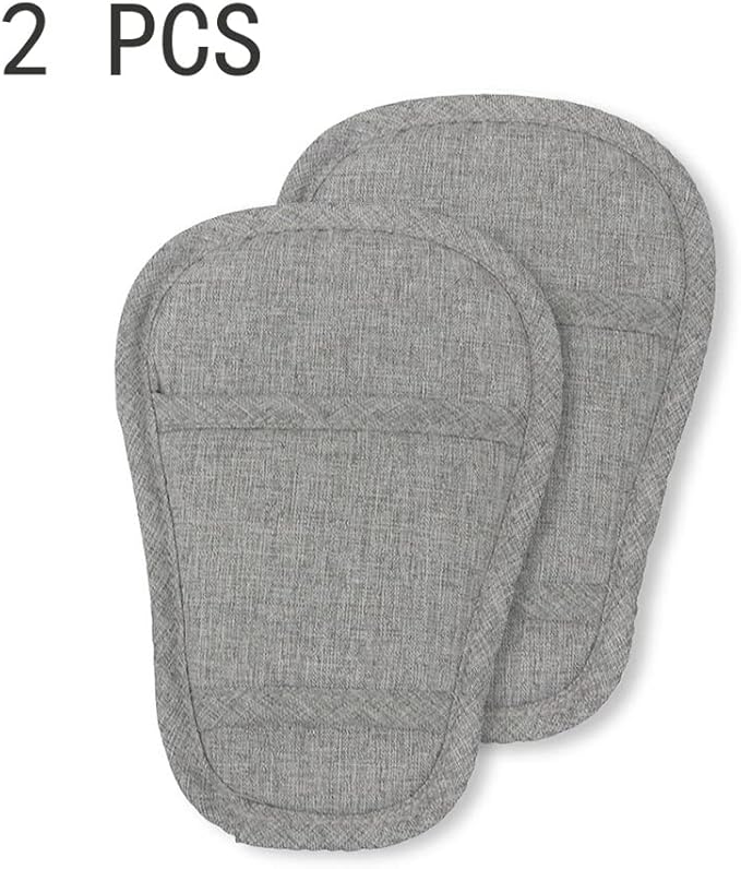 SeedFuture Stroller Car Seat Crotch Cover 2 Pcs of Grey, Universal Soft Cushion for Newborn Infants Kids Child, Baby Car Seat Strap Covers
