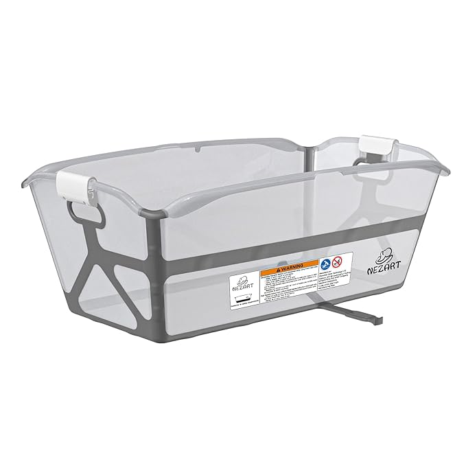 Baby Inflatable Bathtub, Portable Infant Toddler Bathing Tub Non Slip Travel Bathtub Mini Lightweight, Foldable & Easy to Store - Best for Ages 0-6