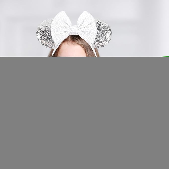 bianbaistar Newborn Bows for Girls Toddler Hair Bows Elastic Adjustable Headband Mouse Ears Scrunchies Essencial Accessories for Trip Headwear for Women (Angelbow)