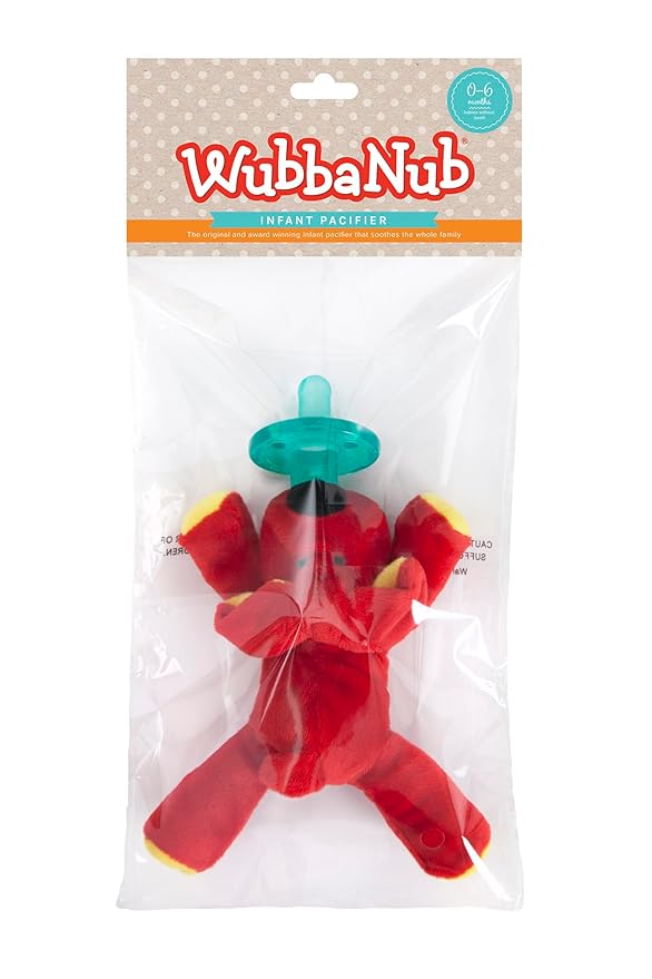 WubbaNub Infant Pacifier - Red Dog