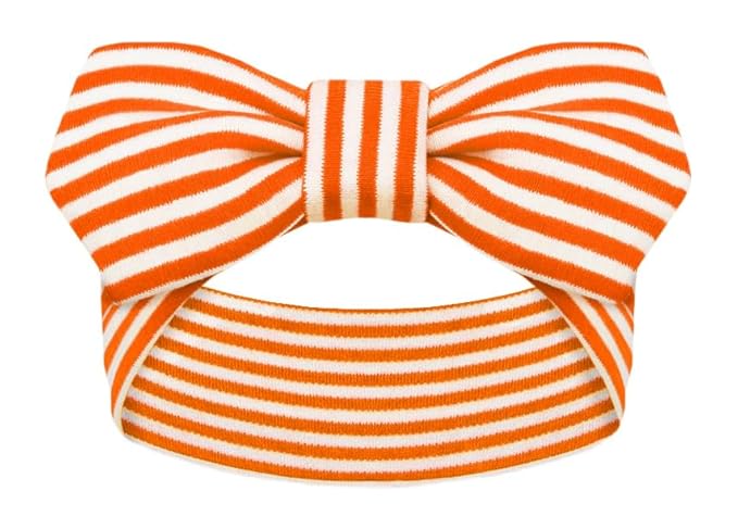 Creative Knitwear Florida A&M Rattlers Infant Girls Orange/White Striped Hair Knot Headband Embroidered Logo - Size Newborn - 4T
