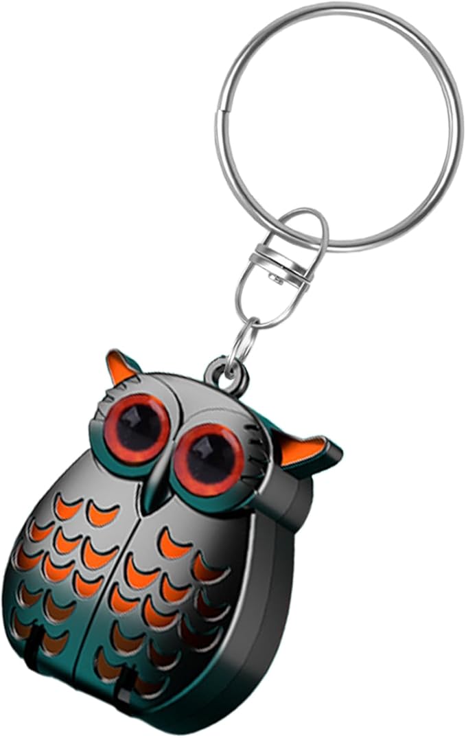 Portable Owl Keychains Nail Clippers, 2025 New 2-in-1 Foldable Owl Nail Clippe with File, German Professional Stainless Steel Small