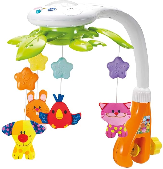 Baby Crib Mobile with Music and Lights - Rotating Musical Mobile for Crib with Star Projector, Calming Lullabies, Nature Sounds - Nursery Crib Toys for Newborn Boys and Girls Ages 0-5 Months