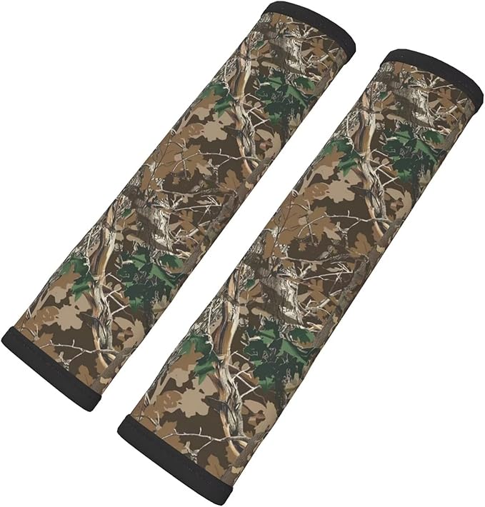 2 Pack Seat Belt Covers Brown Camouflage Seat Belt Covers for Men Womens Car Seat Belt Strap Cover Shoulder Pad Universal Car Interior Accessories Fit for Car Truck SUV