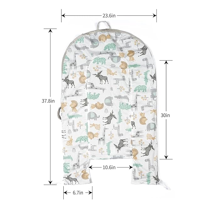 Cotton Baby Recliner Replacement Cover, Newborn Crib Cover Breathable Machine Washable