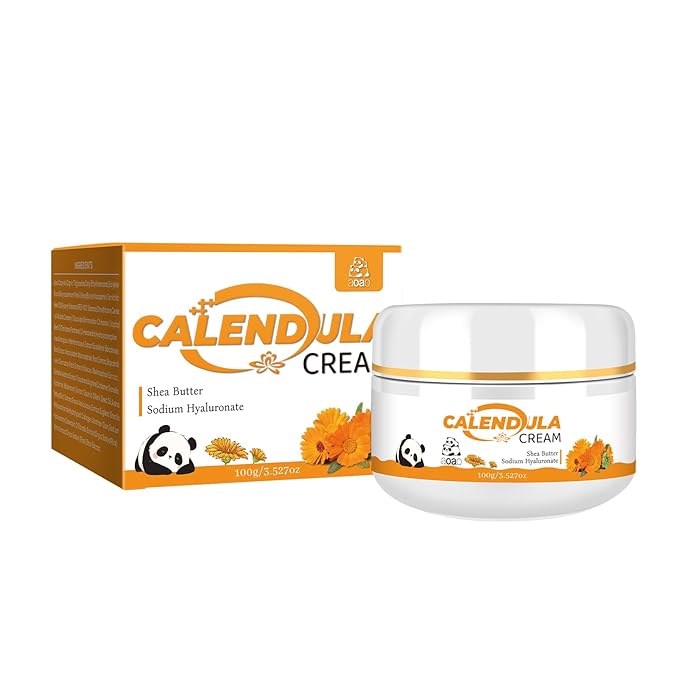 AOAO Calendula Cream, Plant-Based Moisturizer, Gently Hydrates Dry Sensitive Skin for Baby & Kids Face and Body, Natural Botanical Face Cream for Soothing Nourishing Care, No Paraben, 3.53oz