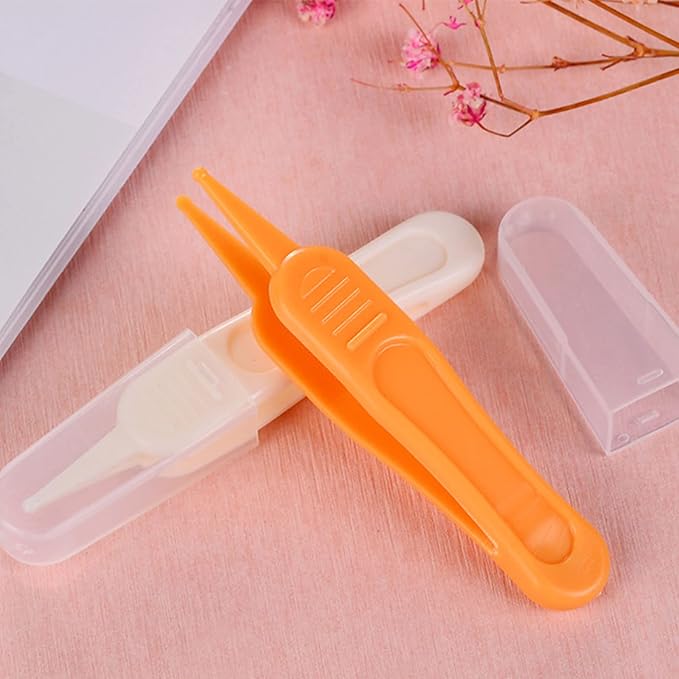 Baby Nasal Tweezer Baby Nose Tweezer Round for Head Baby Nose Booger