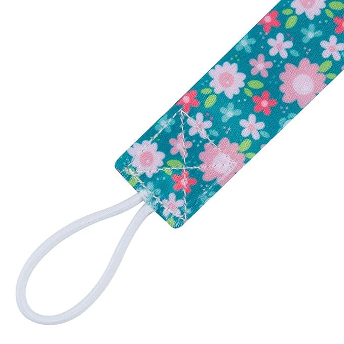 babygoal Floral Pacifier Clips, 6 Pack Binky Paci Holder Leashes Fits for Most Baby Pacifiers and Binkies