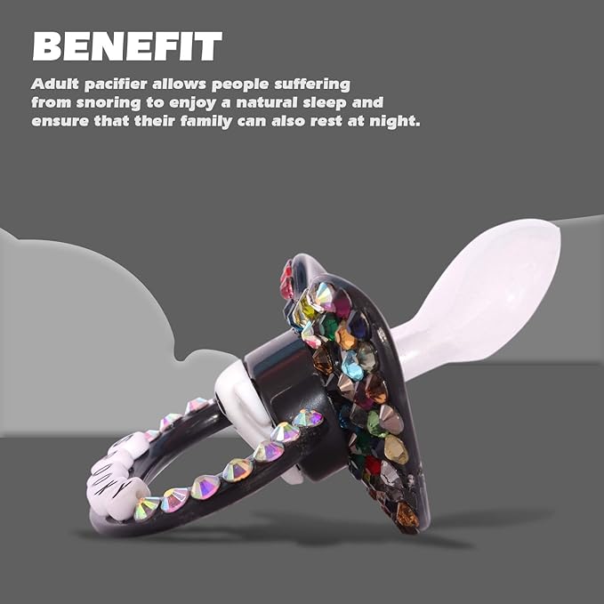 Adult Sized Pacifier Candy Cute Baby Pacifiers (Black Ghost)