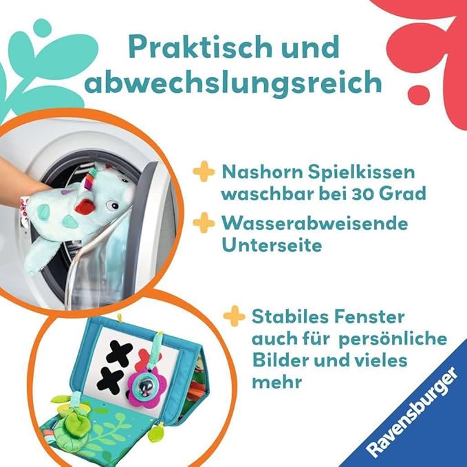 Play+ Nashorn Spielkissen (für Die Bauchlage)
