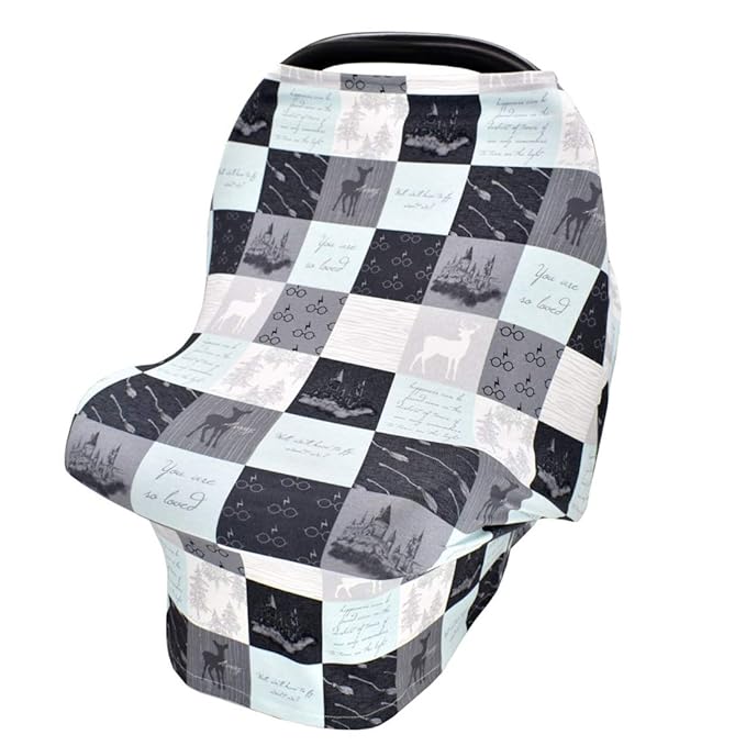 Nursing Cover for Newborn Breastfeeding Multi Use Infant Stroller Canopy Unisex Baby Car Seat Cover for Baby Boy and Girl (Green)