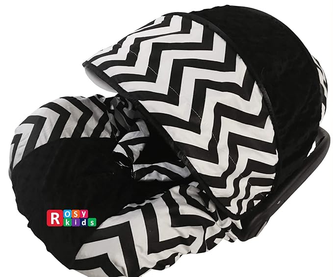 Rosy Kids Infant Carseat Canopy Cover 3 Pc Whole Caboodle Baby Car Seat Cover Kit 19JE01