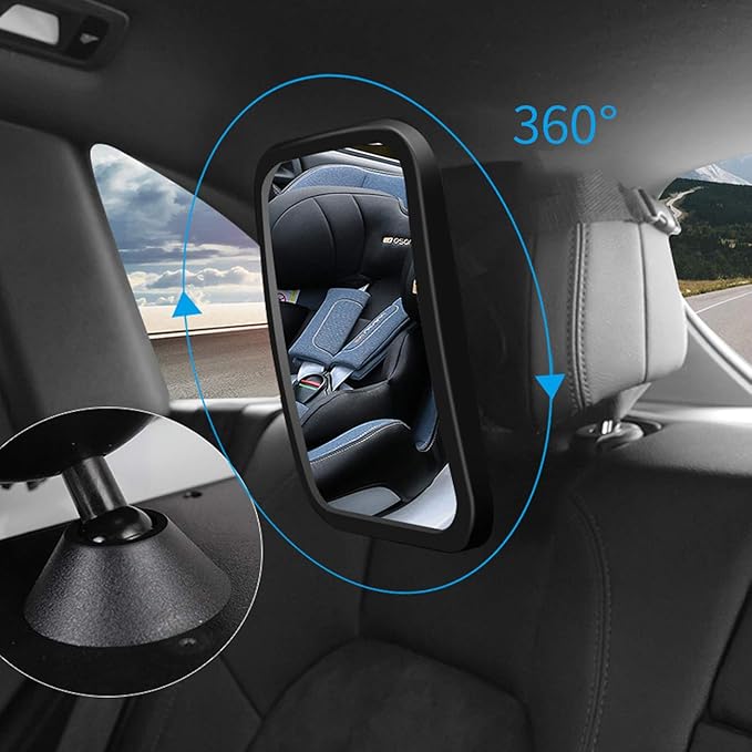 CYDZSW Infant Car Seats Rear View Mirror,Baby Car Mirror for Rear Facing Seat,Newborn Essentials Registry Must Haves Baby Items Accessories