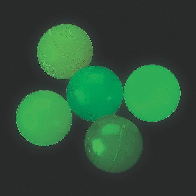 Fun Express Bulk Luminous Bouncy Balls - 1", (144 Pcs.) - High-Bounce Glow-in-The-Dark Durable Rubber Balls, Perfect for Parties